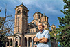 Milosav Tešić near the Church of Saint Mark, Belgrade (Photo: Dragan Bosnić)